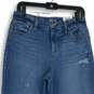 NWT Style & Co. Womens Blue Denim High Rise Wide Leg Cropped Jeans Size 4 image number 3
