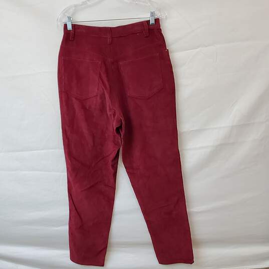 Westbound Burgundy Mom Jeans Size 12 image number 2