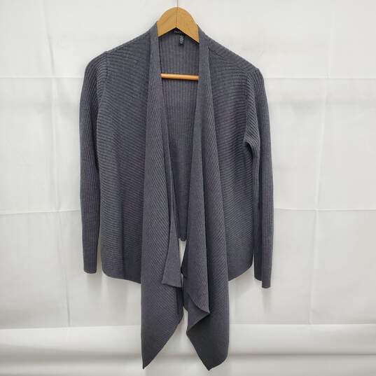 Eileen Fisher WM's Gray Cardigan Sweater Size SM image number 2
