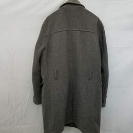 Topman Wool Trench Coat Size XL alternative image
