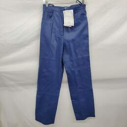 Pamela McCoy Collections Blue Genuine Leather Pants NWT Size S