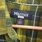 Marmot green flannel plaid button up shirt men's M image number 3