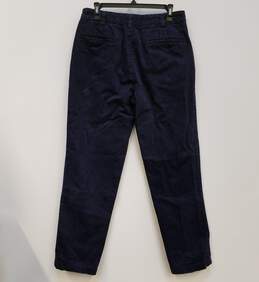 Mens Navy Blue Cotton Dark Wash High Rise Denim Straight Jeans Size 34/48 alternative image