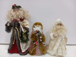 Bundle of 3 Assorted Santa Figurines