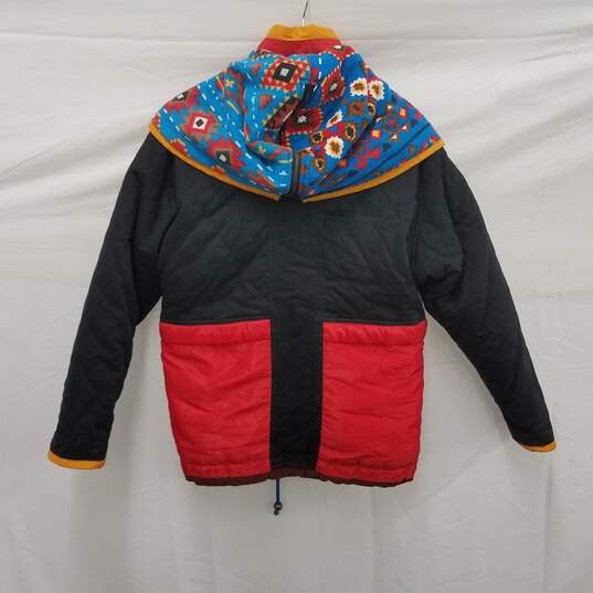 VTG London Fog Kids 100% Cotton Blend Button & Zipper Hood Jacket Size L /14 image number 2