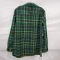 VTG Pendleton MN's 100% Virgin Wool Green & Yellow Plaid Flannel Shirt Size L image number 2