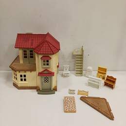 Calico Critters Doll House and Furniture w/ Accessories