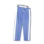 Mens Blue Side Stripe Flat Front Straight Leg Dress Pants Size 34R image number 1