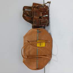 2-Piece Leather Tool Belt & Bag