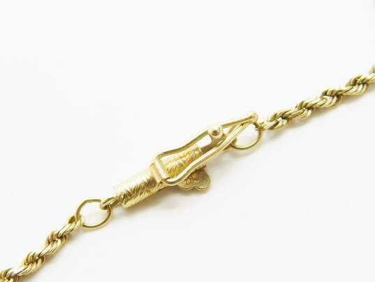 10K Gold Twisted Rope Chain Necklace 3.7g image number 3