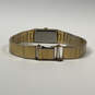 Designer Seiko Gold-Tone Chain Strap Rectangle Dial Analog Wristwatch image number 2