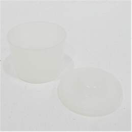 Lot of 3 LEGO Round Clear Plastic Pick-A-Brick Cups Canister Small 2002 alternative image