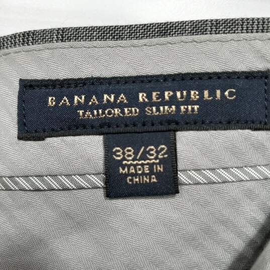 Banana Republic Gray Pants Slim Fit Size 38x32 image number 5