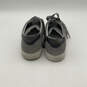 Mens Gray Suede Round Toe Lace Up Sneakers Shoes Size 9.5 image number 4