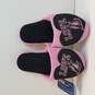 Girls Youth Baltimore Ravens Pink/Black Love Glitter Slide Slippers image number 6