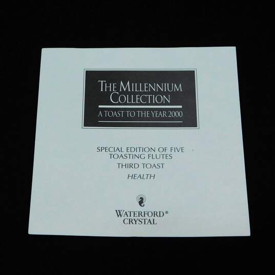 Waterford Crystal Millennium Collection Third Toast Health Flutes IOB image number 4