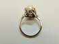 10K White Gold Double Pearl Spinel Ring 4.5g image number 2