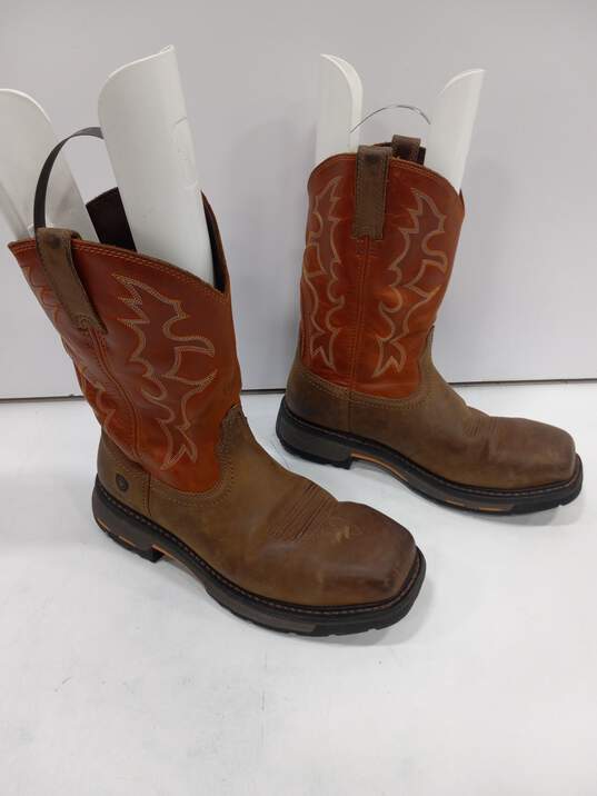Ariat Men's Work Hog Steel Square Toe Western Boots Size 9.5D image number 2