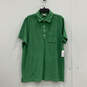 NWT Mens Green Collared Short Sleeve Pocket Front Button Polo Shirt Size XL image number 1