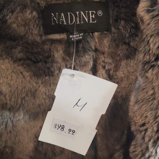 Nadine Women Black Fur Deco Winter Coat M image number 3