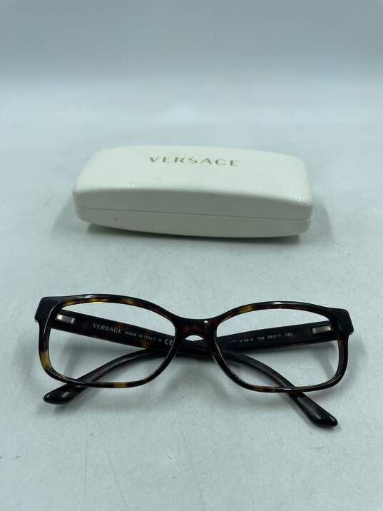 Gianni Versace Brown Rectangle Eyeglasses Rx image number 1