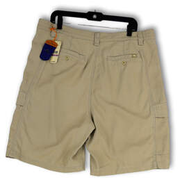 NWT Mens Tan Flat Front Pockets Stretch Regular Fit Cargo Shorts Size 8 alternative image
