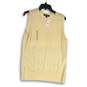 NWT Brooks Brothers Mens Beige Knitted Round Neck Sweater Vest Size XL image number 1