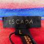 Escada Suloma Cherry Red Button Front Women's Cardigan Size L NWT with COA image number 5