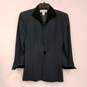 Christian Dior Womens Black Single Breasted 2-Piece Suit Set Size 2 image number 1