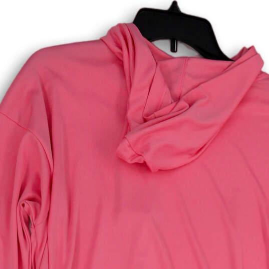 NWT Womens Pink Logo Long Sleeve Regular Fit Pullover Hoodie Size Medium image number 4