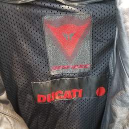 Dainese Ducati Leather Motorcycle Jacket Adult Size 56 alternative image