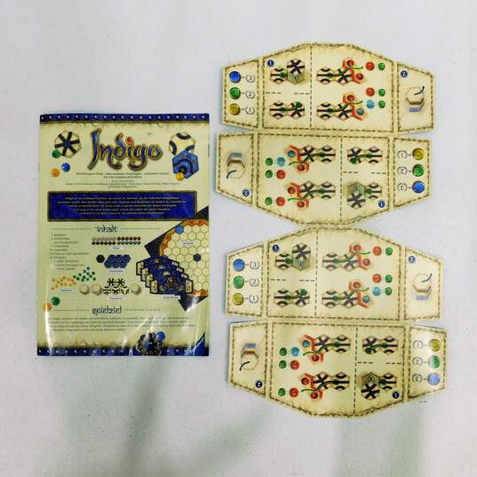 Indigo game 100% complete; glass gems; Reiner Knizia pathway game Ravensburger image number 3