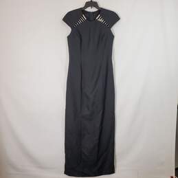 Jordan Women Black Bedazzled Maxi Dress 11/12 NWT