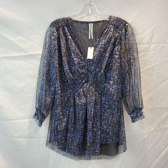 Anthropologie Gretchen Smocked Tunic Top NWT Size S image number 1