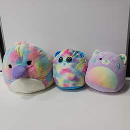 Bundle of 3 Assorted Rainbow Squishmallows