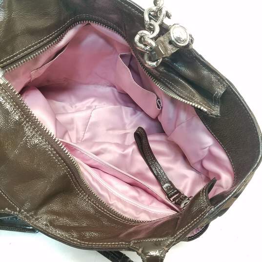 Buy the Coach Handbag Chocolate/Pink