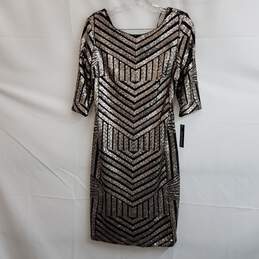 RM Richards Geo-Sequin Sheath Dress Size 12 Petite