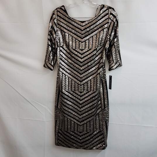 RM Richards Geo-Sequin Sheath Dress Size 12 Petite image number 1