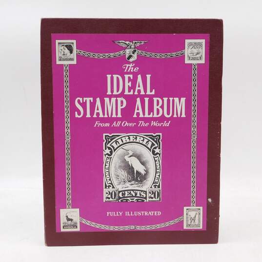 VNTG 1960's Grossman Stamp Co., Inc. Brand Ideal Stamp Album w/ Stamps image number 1