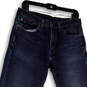 Mens Blue Denim Medium Wash Pockets Stretch Straight Leg Jeans Size 32/32 image number 1