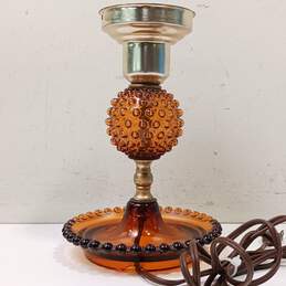 Amber Glass Table Lamp alternative image