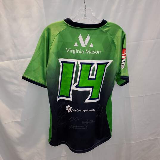 Signed Xblades MLR Seattle Seawolves Replica Away Rugby Jersey Size M No COA image number 2