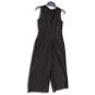 NWT Womens Black Round Neck Sleeveless Pockets One-Piece Jumpsuit Size S image number 2