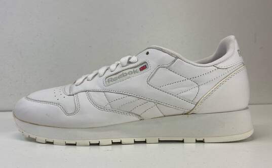 Reebok Classic Leather White Sneakers Men's Size 8 image number 2