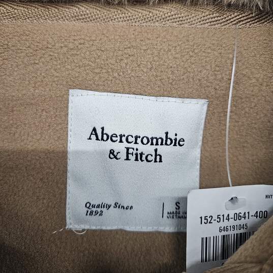 ABERCROMBIE & FITCH Tan Fleece Jacket image number 2