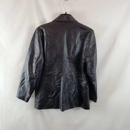 Shaver Lake Women's Black Leather Jacket SZ L image number 2
