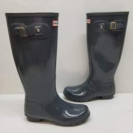 Hunter Original Tall Rain Boots Gray - Size 7