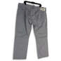 Mens Gray Denim Pockets Double Knee Slim Moto Straight Leg Jeans Size 44 image number 2