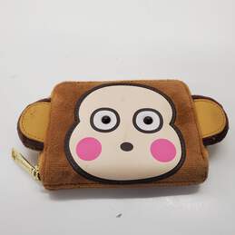Loungefly x Sanrio Monkichi Fuzzy Zip Around Wallet