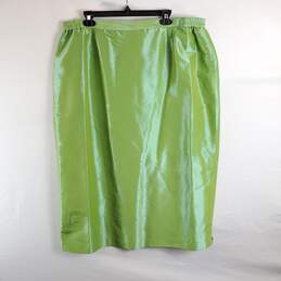 Unbranded Women Green Skirt Sz 22